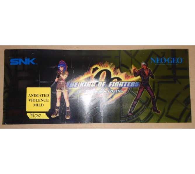 SNK THE KING OF FIGHTERS MILLENIUM BATTLE Arcade Game Machine FLEXIBLE HEADER #4100 for sale  
