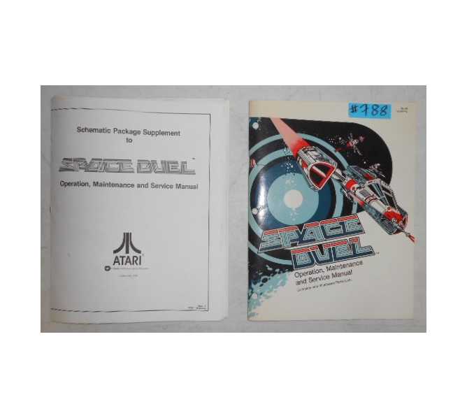 SPACE DUEL Arcade Machine Game OPERATION, MAINTENANCE and SERVICE MANUAL with ILLUSTRATED PARTS LISTS & SCHEMATICS #788 for sale 