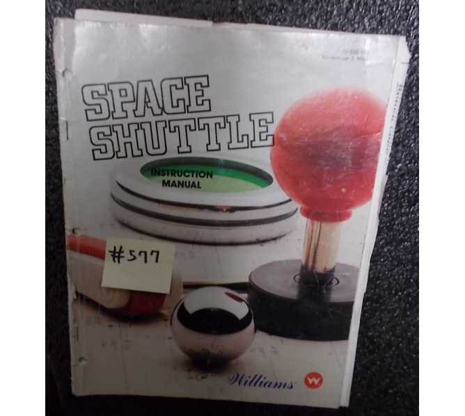SPACE SHUTTLE Pinball Machine Game Instruction Manual #577 for sale - WILLIAMS  