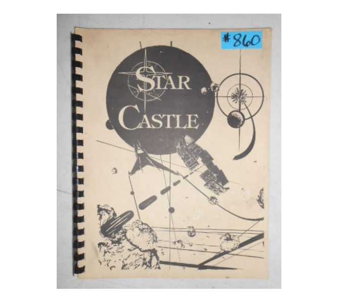 STAR CASTLE Arcade Machine Game OPERATION and MAINTENANCE MANUAL with SCHEMATICS #860 for sale  