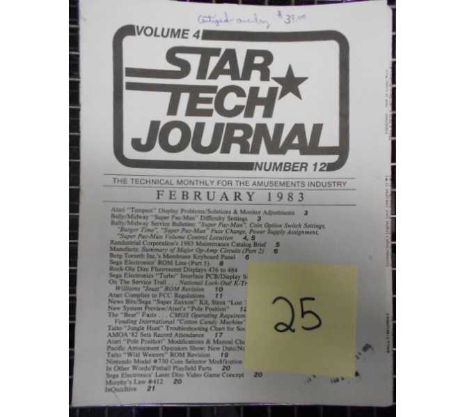 STAR TECH JOURNAL VOLUME 4 NUMBER 12 FEBRUARY 1983 Technical Monthly Publication #25 