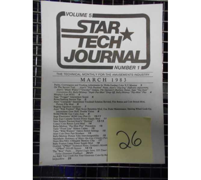 STAR TECH JOURNAL VOLUME 5 NUMBER 1 MARCH 1983 Technical Monthly Publication #26