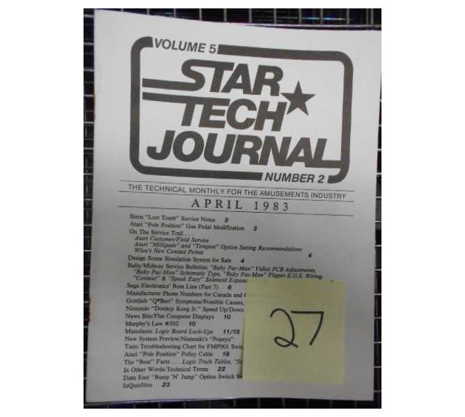 STAR TECH JOURNAL VOLUME 5 NUMBER 2 APRIL 1983 Technical Monthly Publication #27  