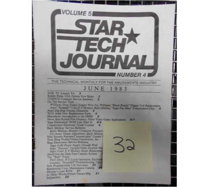 STAR TECH JOURNAL VOLUME 5 NUMBER 4 JUNE 1983 Technical Monthly Publication #32
