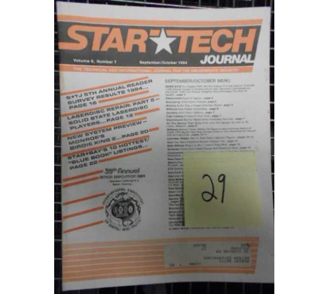 STAR TECH JOURNAL VOLUME 6 NUMBER 7 SEPTEMBER/OCTOBER 1984 Technical Monthly Publication #29 
