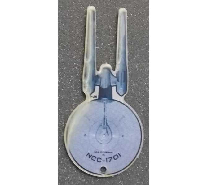 STAR TREK NCC-1701 USS Enterprise Original Pinball Machine Promotional Key Fob Keychain Plastic - Stern  