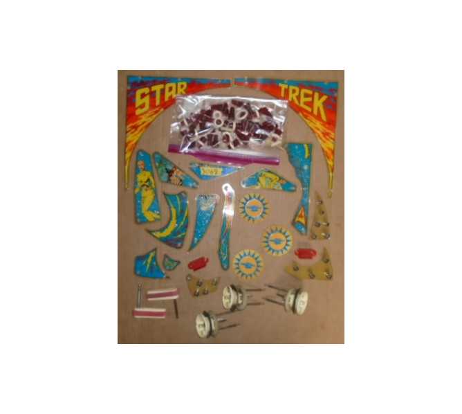 STAR TREK Pinball Machine Game MISC. PLASTIC LOT #3068 for sale - BALLY  