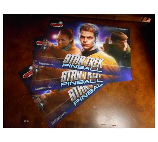 STAR TREK Pinball Machine Game Original Sales Promotional Flyers Posters - Lot of 3
