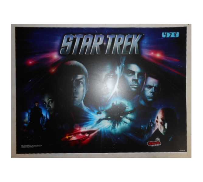 STAR TREK VENGEANCE PREMIUM Pinball Machine Game Translite Backbox Artwork for sale  