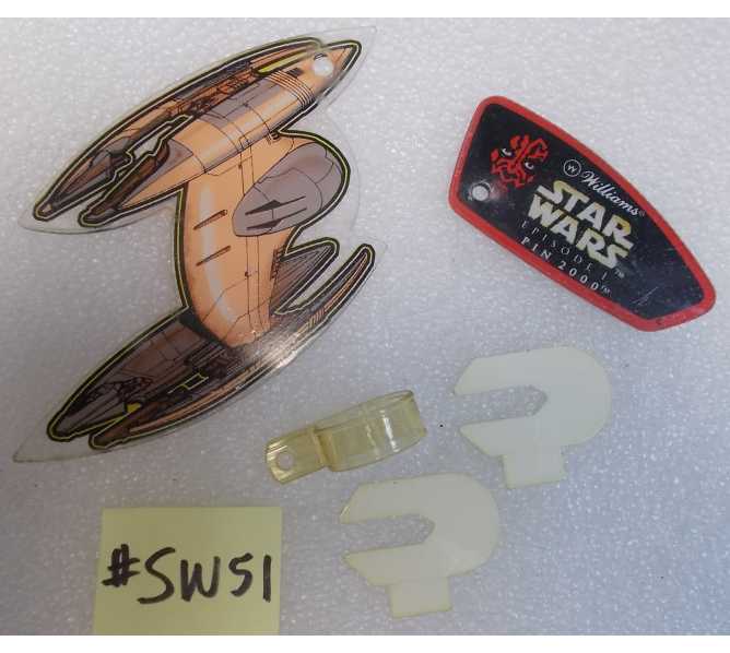 WILLIAMS STAR WARS EPISODE 1 Pinball Machine Partial Original "Goodie Bag" #SW51 