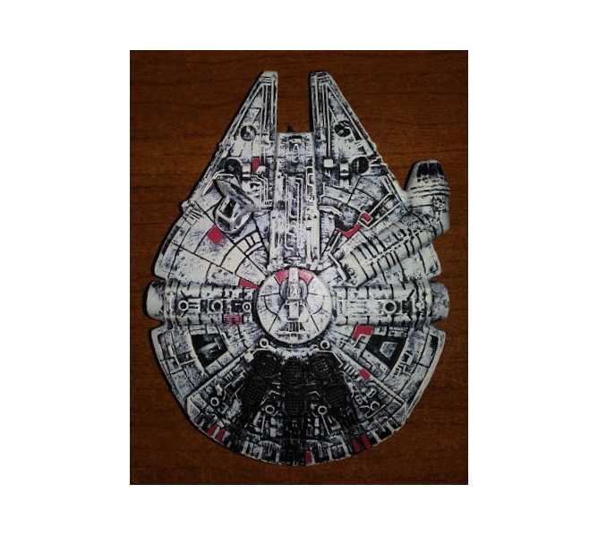 STAR WARS PREMIUM / LE Pinball Machine Game MOLDED MILLENNIUM FALCON STARSHIP PLAYFIELD TOY for sale 