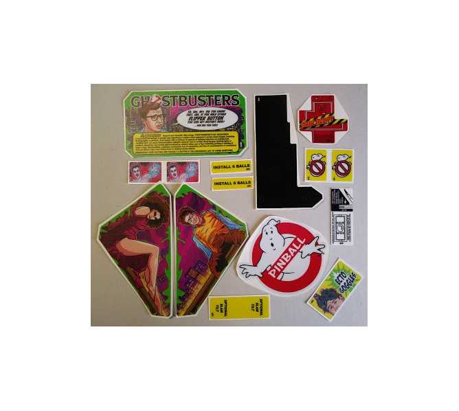 STERN GHOSTBUSTERS Pinball Machine Game LEXAN Decals 16 Piece #2 for sale 