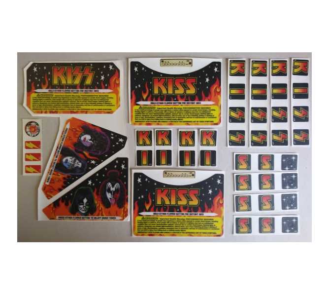 STERN KISS Pinball Machine Game LEXAN Decals 45 Piece #2 for sale 