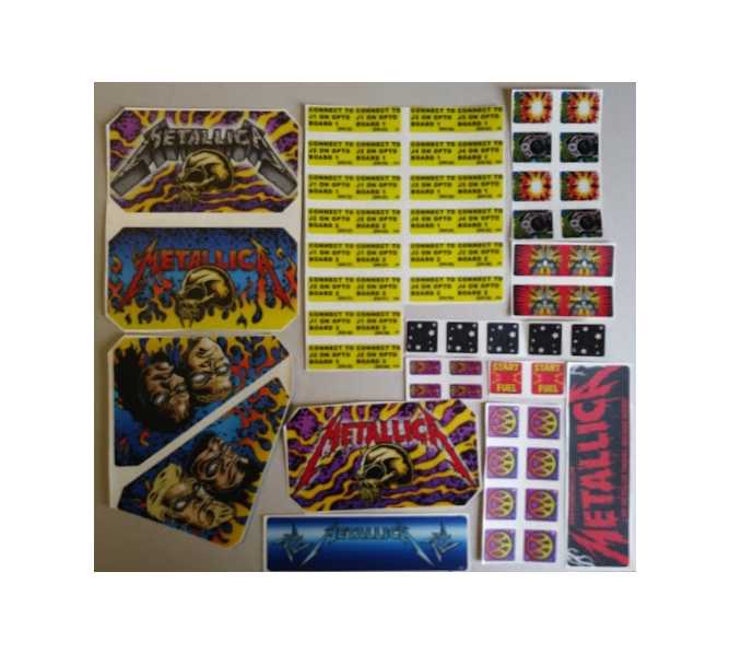 STERN METALLICA Pinball Machine Game LEXAN Decals 50 Piece #2 for sale  