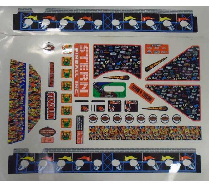 STERN NFL Pinball Machine Game DECAL SET for sale 