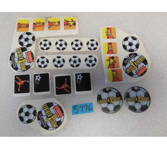 STERN STRIKER XTREME Pinball Machine Game 25 pc. DECAL, 2 PLASTIC LOT #5776 for sale