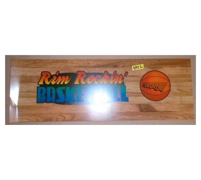 STRATA RIM ROCKIN' BASKETBALL Arcade Game Machine FLEXIBLE HEADER #3942 for sale 