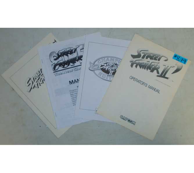 STREET FIGHTER II Arcade Machine Game LOT 4 of MANUALS #879 for sale 