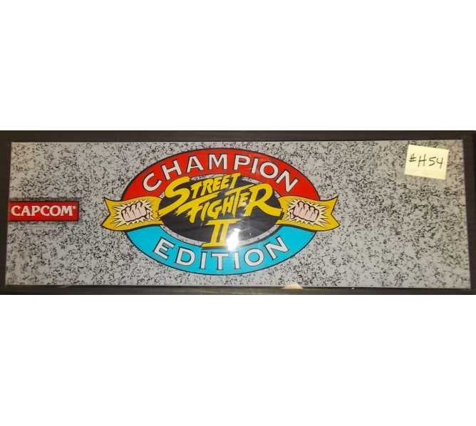 STREET FIGHTER II CHAMPION EDITION Arcade Machine Game Overhead Header for sale by CAPCOM #H54