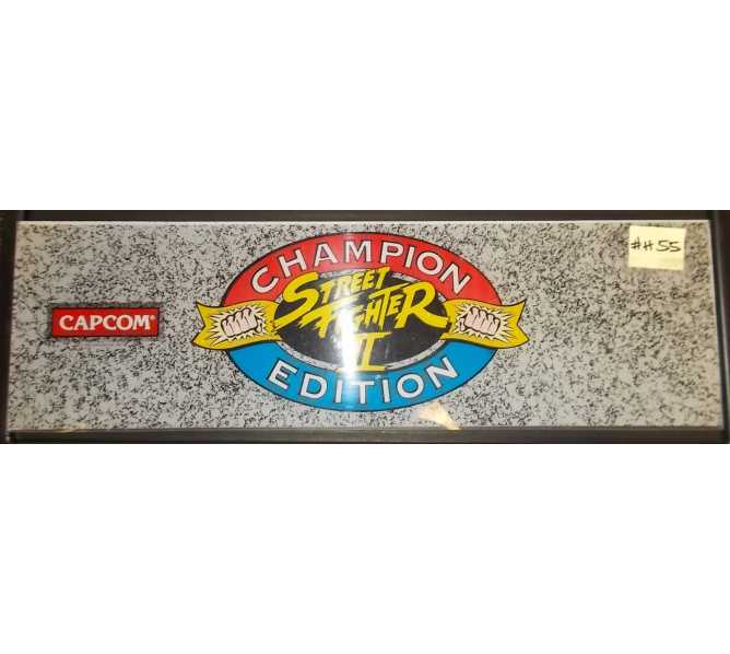 STREET FIGHTER II CHAMPION EDITION Arcade Machine Game Overhead Header for sale by CAPCOM #H55