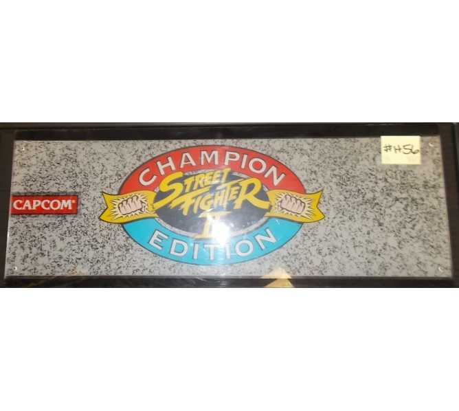 STREET FIGHTER II CHAMPION EDITION Arcade Machine Game Overhead Header for sale by CAPCOM #H56