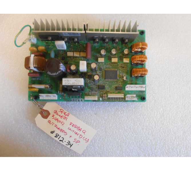 Sega Power Steering Feedback Arcade Machine Game Driver PCB Printed Circuit Board #812-34 - "AS IS"