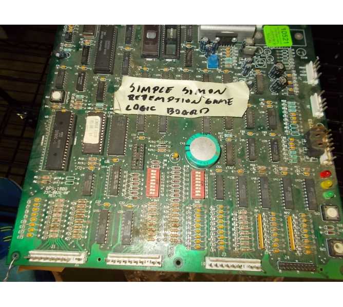 SIMPLE SIMON Redemption Arcade Machine Game Logic PCB Printed Circuit Board 