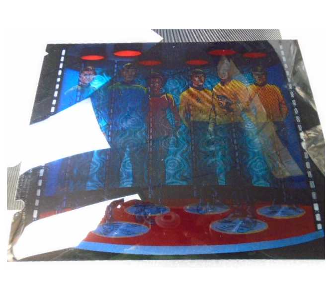 STAR TREK 25th ANNIVERSARY Pinball Machine Game TRANSPORTER 3D HOLOGRAM "BACKBOX ANIMATION" 4 piece Hologram Film Set for sale 