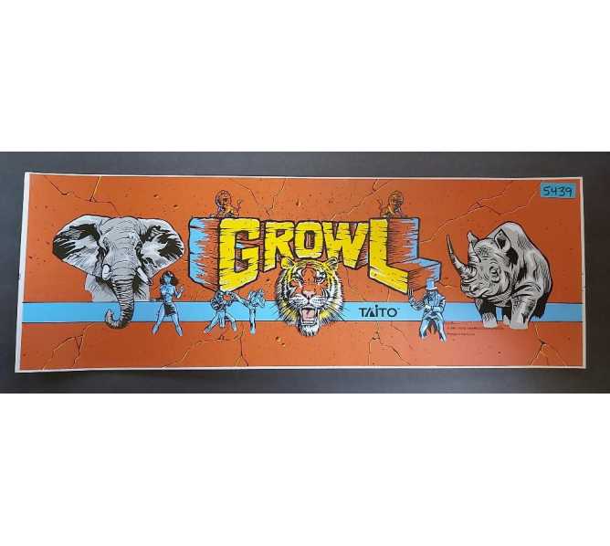 TAITO GROWL Arcade Game Machine FLEXIBLE HEADER #5439 for sale