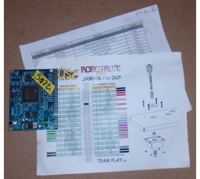 TEAM PLAY JOUST / ROBOTRON Arcade Machine Game PCB Printed Circuit Board #5072 for sale 