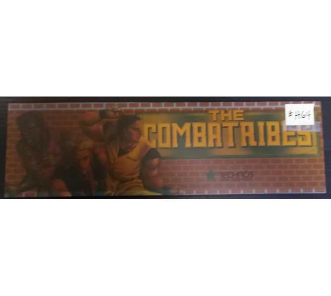 THE COMBATRIBES Arcade Machine Game Overhead Header for sale by TECHNOS 