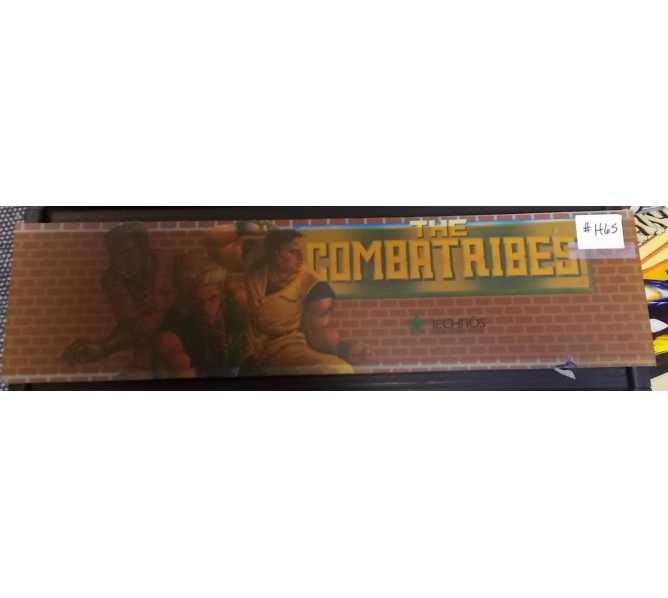 THE COMBATRIBES Arcade Machine Game Overhead Header for sale by TECHNOS 