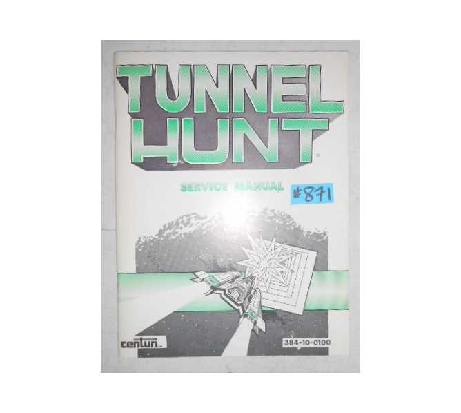 TUNNEL HUNT Arcade Machine Game SERVICE MANUAL with SCHEMATICS #871 for sale  