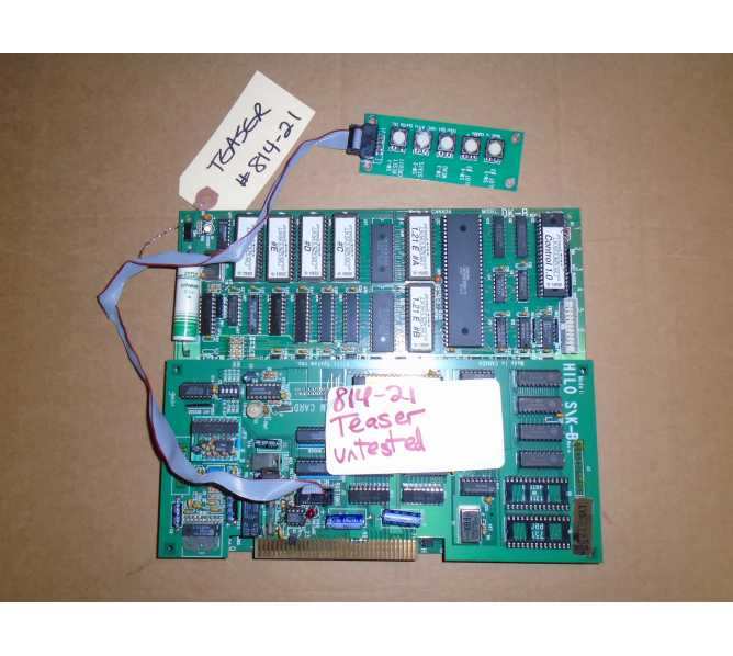 Teaser Arcade Machine Game PCB Printed Circuit Board #814-21 - "AS IS" 