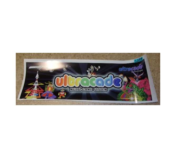 Ultracade Arcade Machine Game FLEXIBLE Header #5277 for sale 