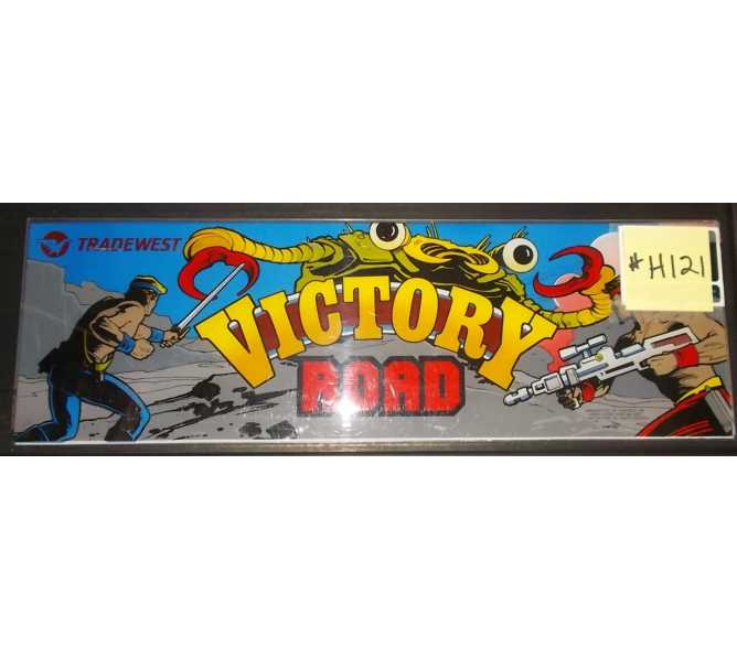 VICTORY ROAD Arcade Machine Game Overhead Header for sale #H121 by TRADEWEST  