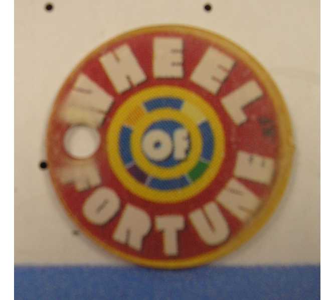 WHEEL OF FORTUNE Original Pinball Machine Promotional Key Fob Keychain Plastic #1 - Stern