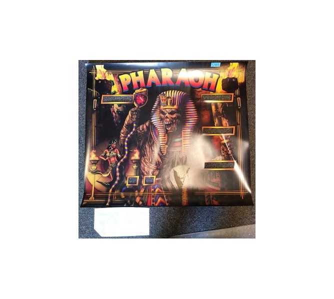 WILLIAMS PHARAOH Pinball Machine Game ALTERNATIVE Translite Backbox Artwork & 2 PLAYFIELD DECALS #5411 for sale