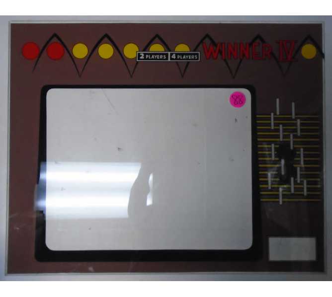 WINNER IV Arcade Machine Game Plexiglass Marquee Bezel Artwork Graphic #88 by MIDWAY for sale