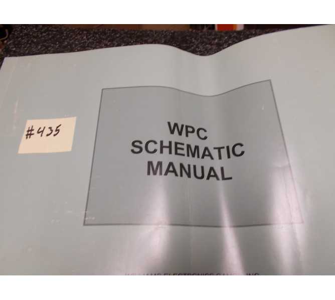 WPC Pinball Machine Game Schematic Manual #433 for sale - WILLIAMS  