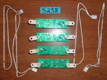 ANDAMIRO PUMP IT UP Arcade Game DANCE PAD LIGHT BOARD Lot of 4 (5238) 