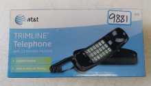 AT&T TRIMLINE Black Telephone Model 210 (9881) 