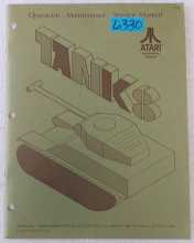 ATARI TANK 8 Arcade Game Operations, Maintenance & Service Manual #6330  