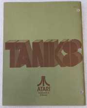 ATARI TANK 8 Arcade Game Operations, Maintenance & Service Manual #6330 