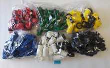 Arcade Push Buttons Durable Multicade MAME Jamma - Lot of 120 - 20 IN RED, BLUE, GREEN YELLOW, BLACK & WHITE #5943 