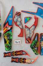 BALLY ATTACK FROM MARS Pinball Machine INCOMPLETE PLASTIC Set #9619