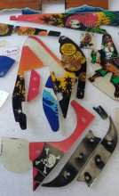 BALLY BLACK ROSE Pinball Machine INCOMPLETE PLASTIC Set #9603 