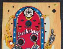 BALLY EVEL KNIEVEL Pinball Machine PLAYFIELD OVERLAY #7365 
