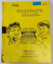 BALLY GILLIGAN'S ISLAND Pinball OPERATIONS MANUAL #6223  