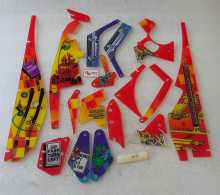 BALLY Indianapolis 500 Pinball Machine INCOMPLETE PLASTIC Set #9675